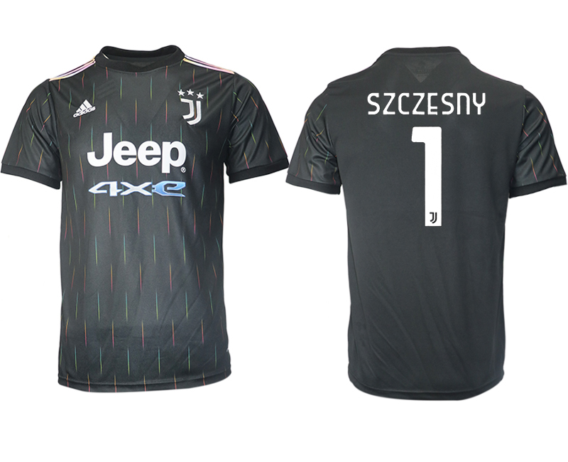 Men 2021-2022 Club Juventus away aaa version black #1 Soccer Jersey